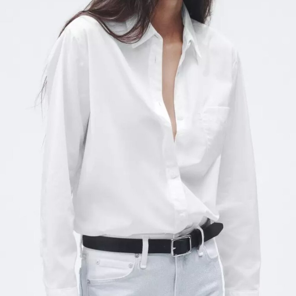 Rag and Bone, Size L, White Shirt